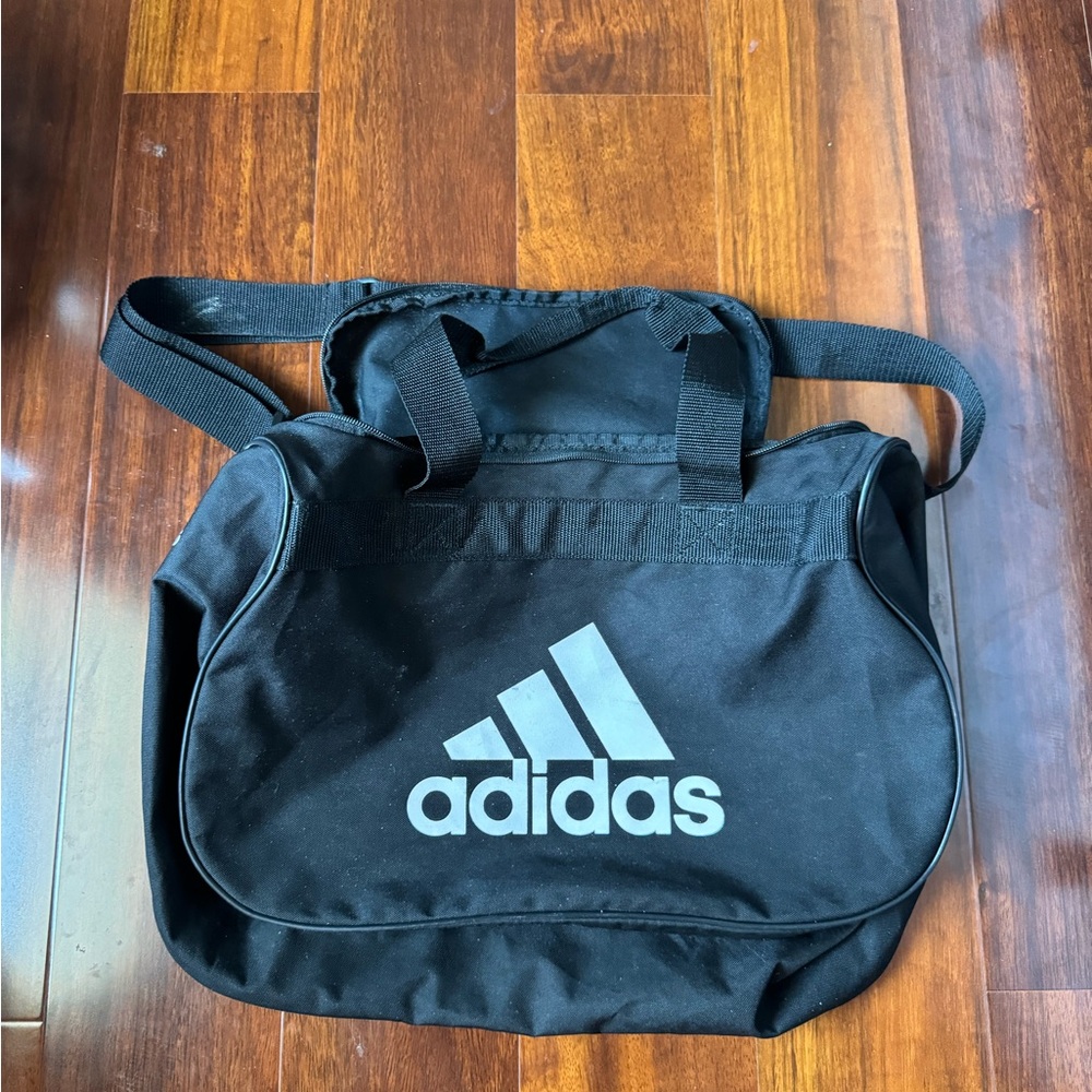 Adidas Black Duffel Bag with Shoulder Strap
